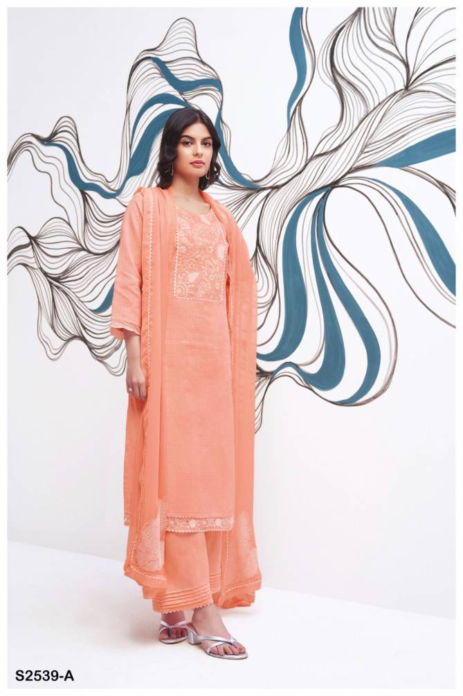 Rylan 2539 By Ganga Kota Checks Premium Cotton Dress Material Wholesale Online